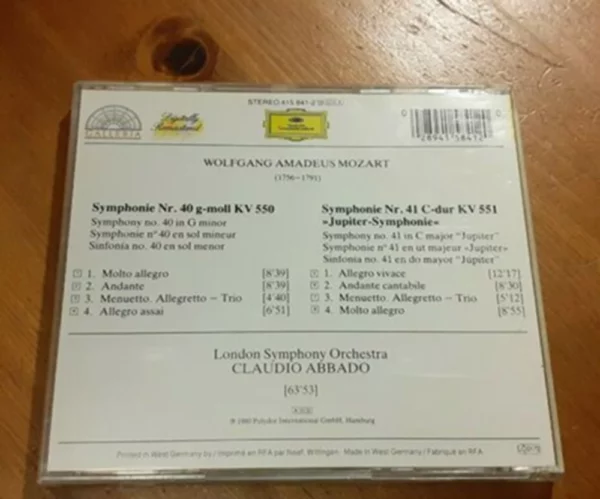 Mozart: Symphonies Nos 40 & 41 1997 CD Top-quality Free UK shipping