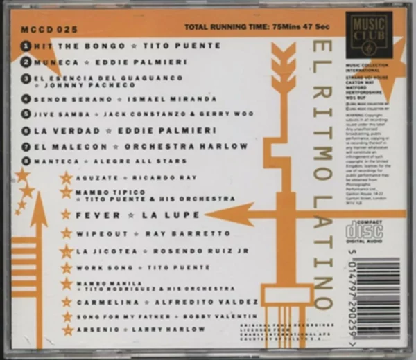 El Ritmo 18 Classic Latin Grooves Various 1991 CD Top-quality Free UK shipping