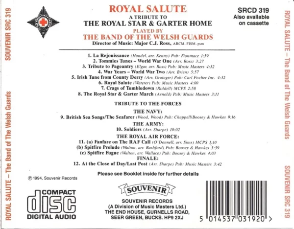 Royal Salute various 1994 CD Top-quality Free UK shipping