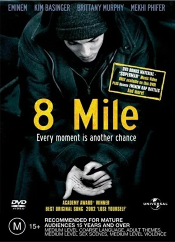 8 Mile Eminem DVD Top-quality Free UK shipping