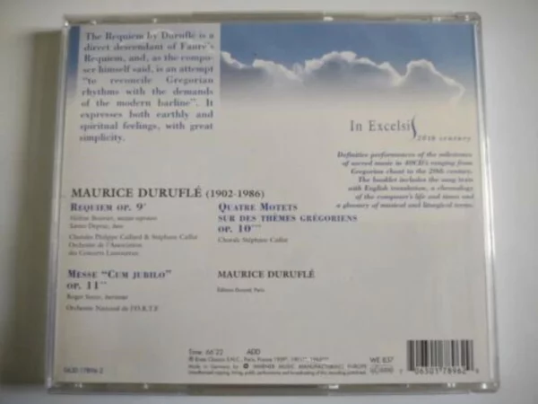 Duruflé: Requiem/Missa cum jubilo various CD Top-quality Free UK shipping