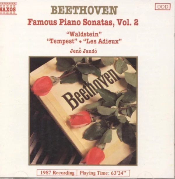 Beethoven - Piano Sonatas, Vol. 2 Jeno Jando 1988 CD Top-quality