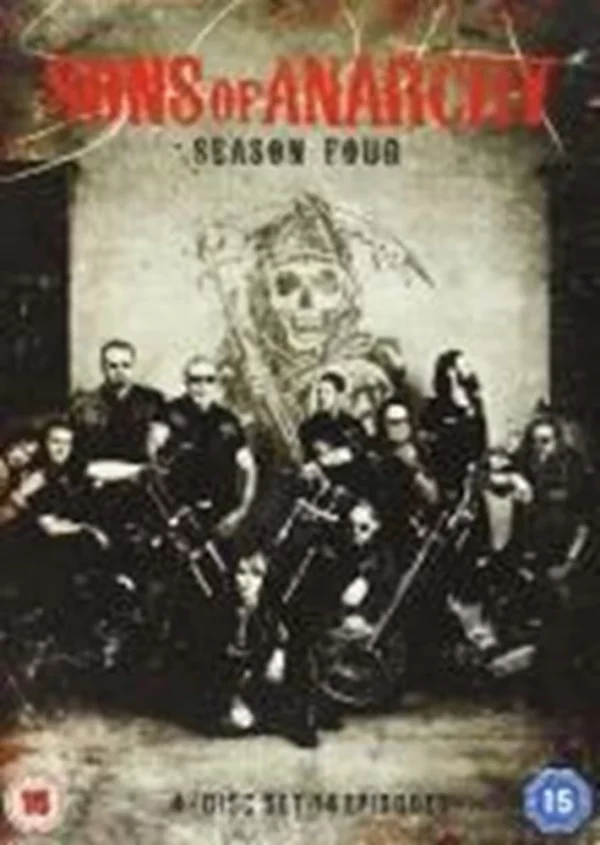 Sons of Anarchy - Season 4 Charlie Hunnam 2012 DVD Top-quality Free UK shipping