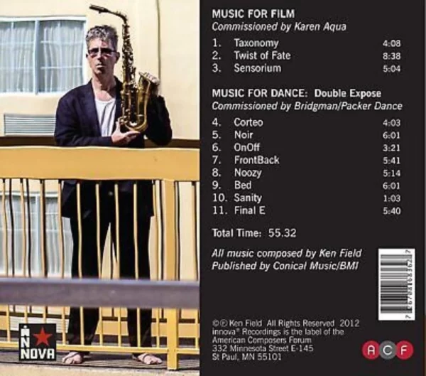 Sensorium: Music for Dance & Film Ken Field 2012 CD Top-quality