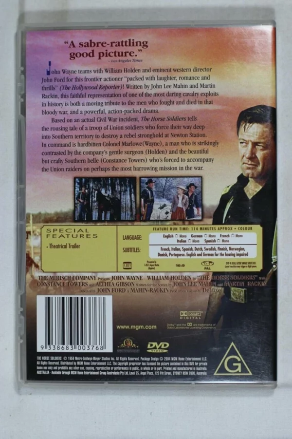 The Horse Soldiers John Wayne 2006 DVD Top-quality Free UK shipping