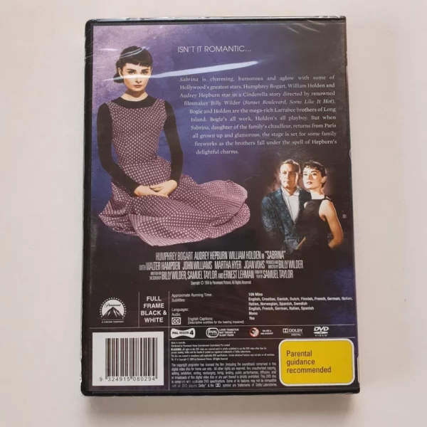 Sabrina Audrey Hepburn 2009 DVD Top-quality Free UK shipping