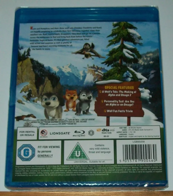 Alpha & Omega 2: A Howl-Iday Adventure WESTLIFE 2013 Blu-ray Top-quality