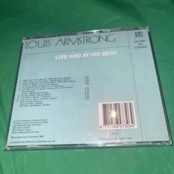 Live and at his best Louis Armstrong 1962 CD Top-quality Free UK shipping