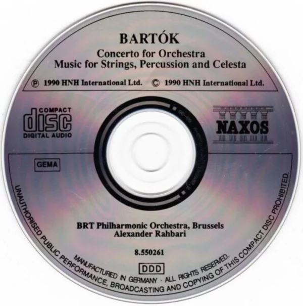 BARTOK various 1990 CD Top-quality Free UK shipping