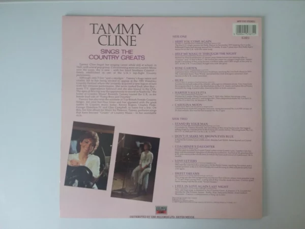 Tammy Cline - Sings The Country Greats (LP) Tammy Cline 1987 Records Top-quality