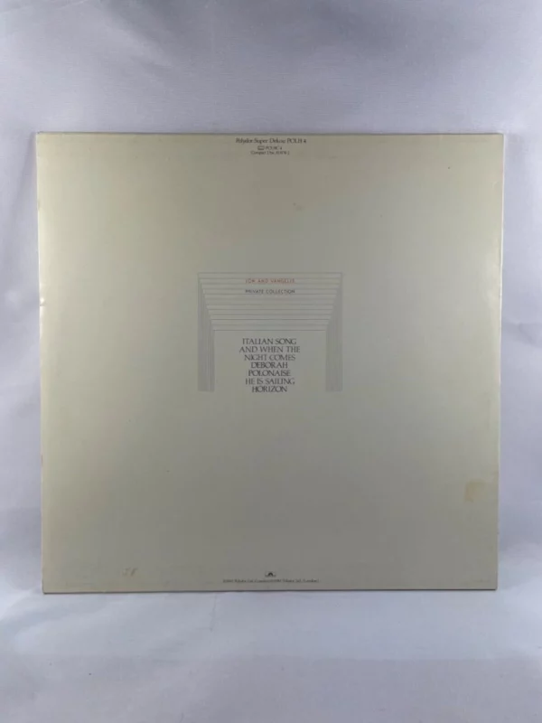 Jon & Vangelis - Private Collection Jon & Vangelis 1983 Records Top-quality