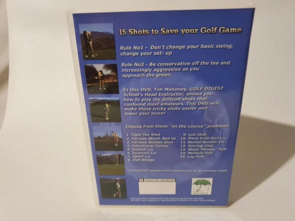 15 Shots to Save Your Golf Game Tim Mahoney New DVD Top-quality