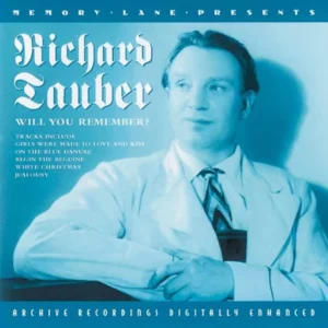 Will You Remember? Richard Tauber 2000 CD Top-quality Free UK shipping