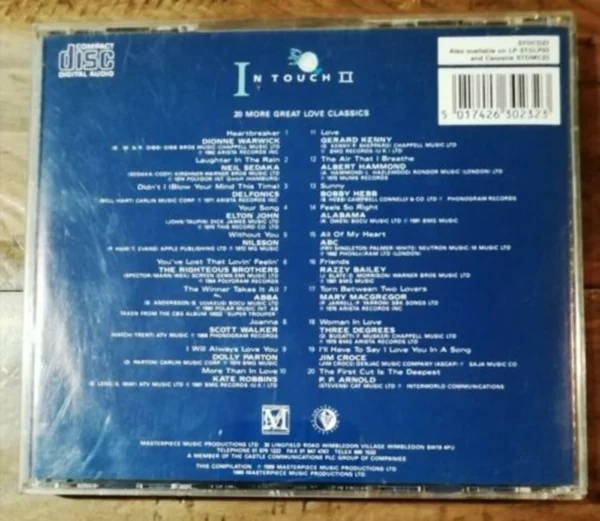 In Touch 2 various CD Top-quality Free UK shipping