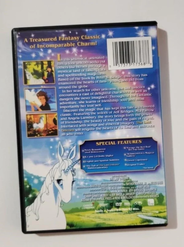 The Last Unicorn DVD Top-quality Free UK shipping