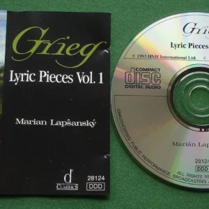 Grieg Lyric Pieces Vol 1 Grieg (Marian Lapsansky) 1996 CD Top-quality