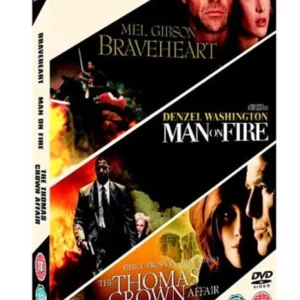 Man On Fire / Braveheart / The Thomas Crown Affair Mel Gibson 2006 DVD