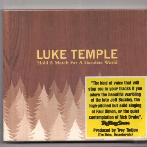 Hold a Match for a Gasoline World Luke Temple CD Top-quality Free UK shipping