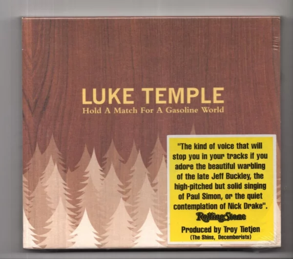 Hold a Match for a Gasoline World Luke Temple CD Top-quality Free UK shipping