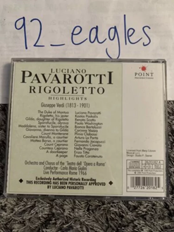 Rigoletto Highlights Luciano Pavarotti 1966 CD Top-quality Free UK shipping