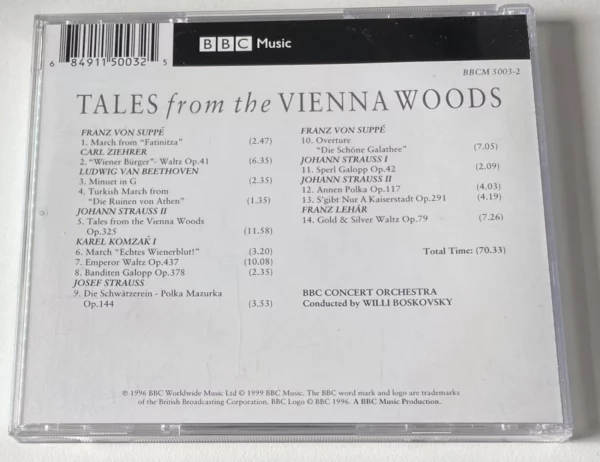 Tales from the Vienna Woods Various Orchestras 2007 CD Top-quality