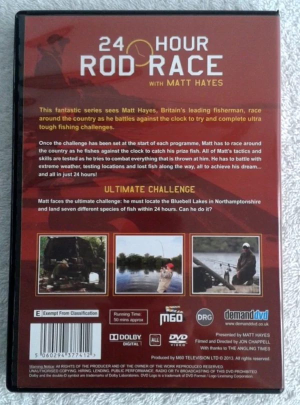 24 Hour Rod Race Matt Hayes - Ultimate Challenge 2013 DVD Top-quality