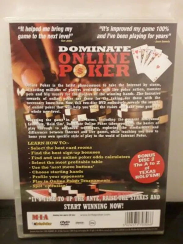 Dominate Online Poker 2005 DVD Top-quality Free UK shipping