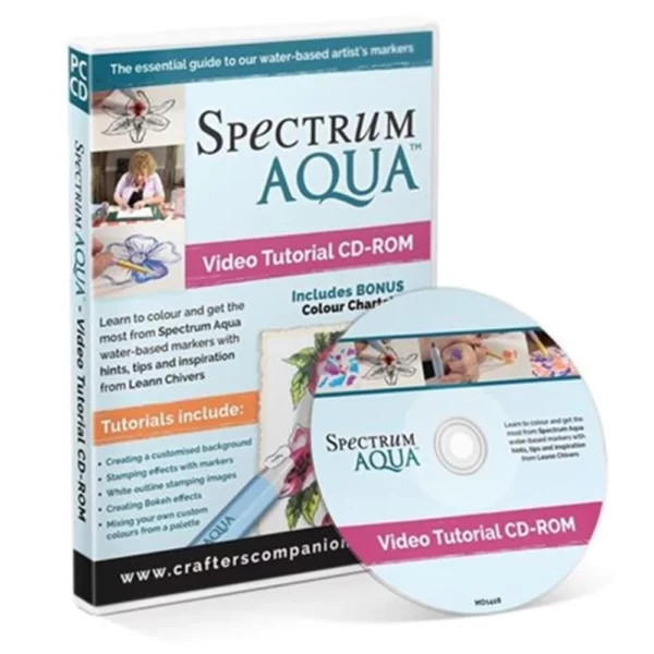 Crafters Companion Spectrum aqua Video Tutorial CD-ROM New DVD Top-quality