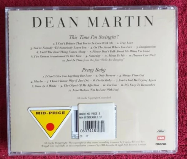 This Time I'm Swingin'!/Pretty Baby Dean Martin CD Top-quality Free UK shipping