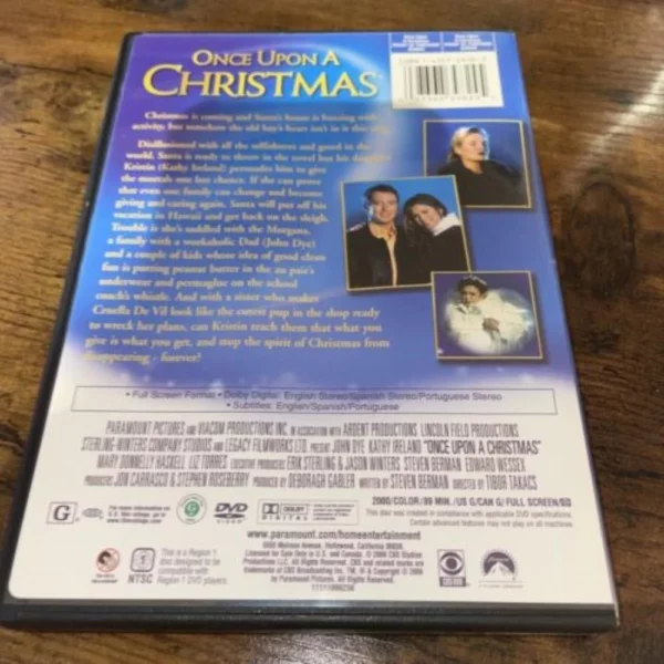 Once Upon A Christmas John Dye 2000 New DVD Top-quality Free UK shipping