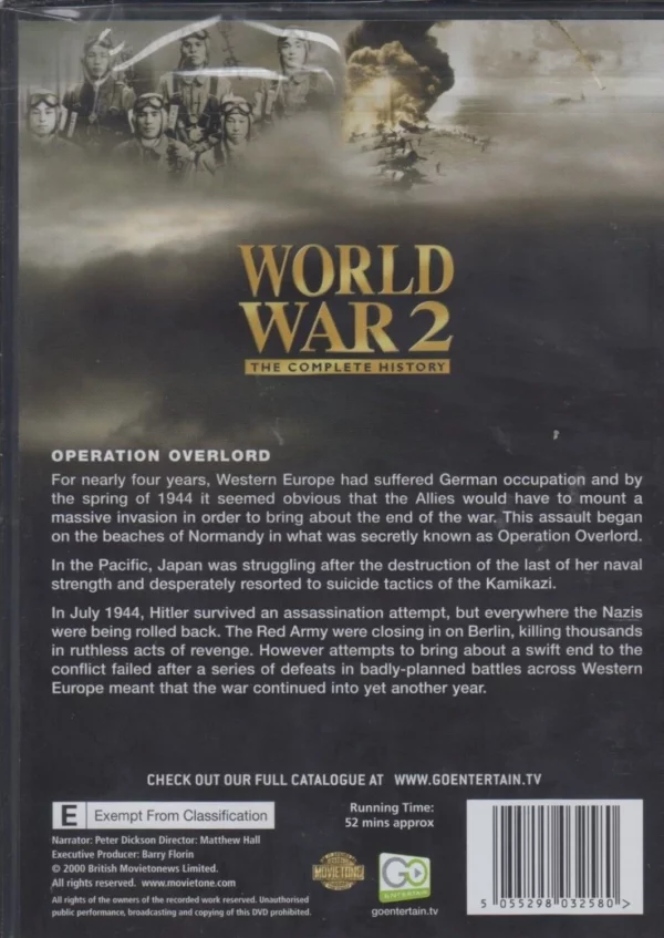 The Complete History Of WW2 - Operation Overlord 2000 DVD Top-quality