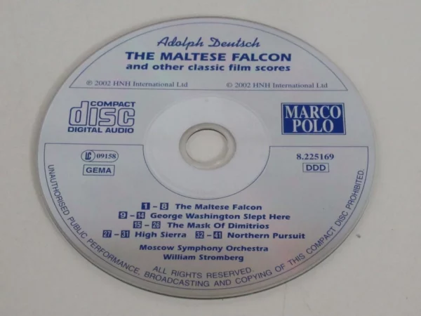 Deutsch: The Maltese Falcon and Other Film Scores Various 2002 CD Top-quality