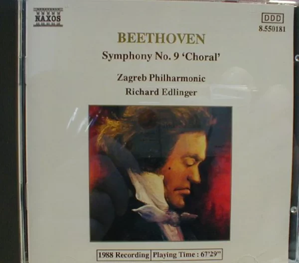 Beethoven: Symphony No. 9 Beethoven 1988 CD Top-quality Free UK shipping