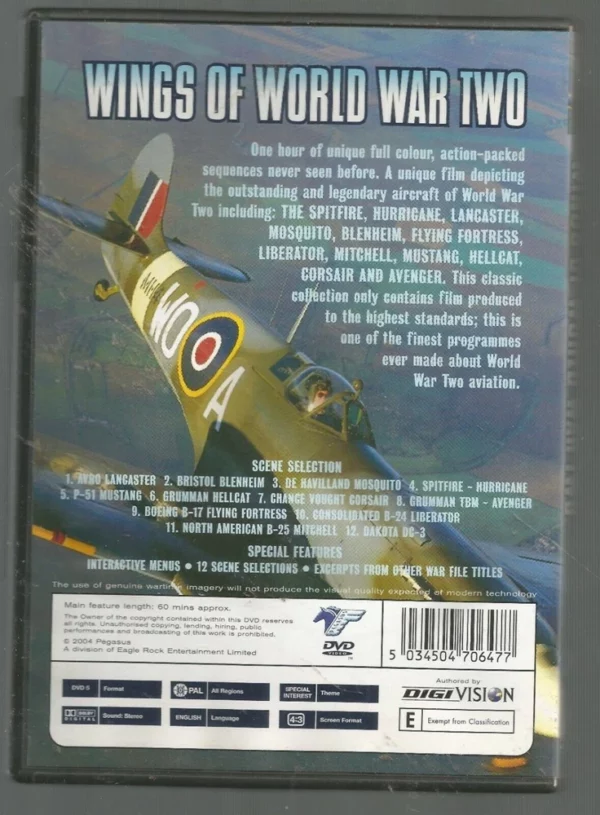 The War File: Wings Of World War 2 2004 New DVD Top-quality Free UK shipping