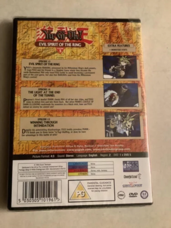 Yu Gi Oh: Volume 5 - Evil Spirit Of The Ring 2004 DVD Top-quality