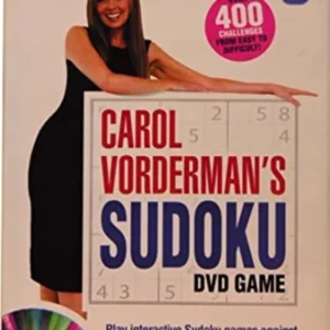 CAROL VORDERMAN'S SUDOKU INTERACTIVE (over 400 challenges) 2005 DVD Top-quality