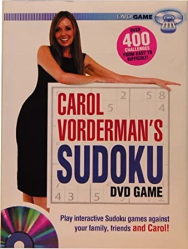 CAROL VORDERMAN'S SUDOKU INTERACTIVE (over 400 challenges) 2005 DVD Top-quality