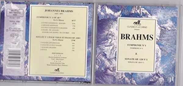 Brahms Symphonie No. 1 Various 1992 CD Top-quality Free UK shipping