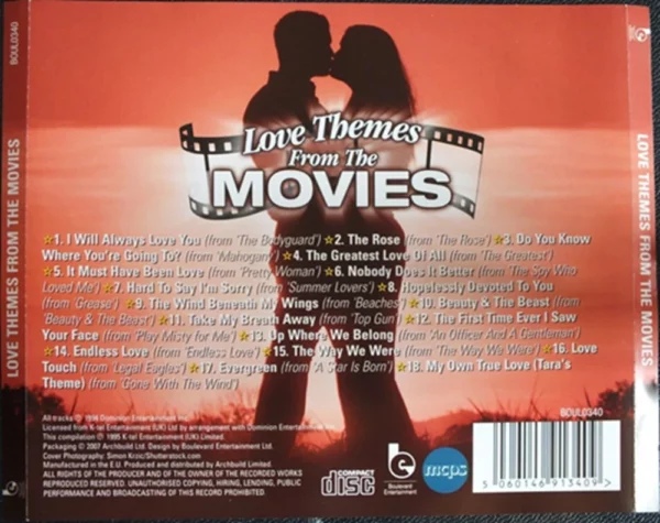 Love Themes From The Movies Various 1994 CD Top-quality Free UK shipping