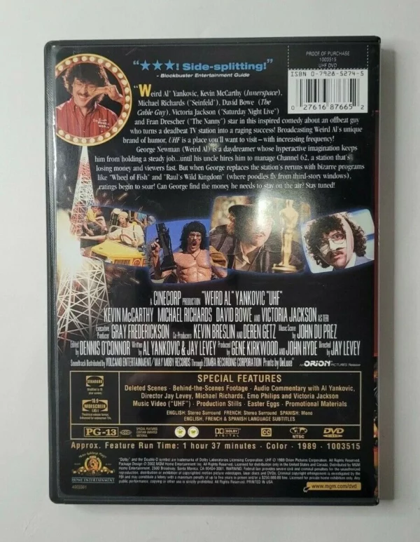 UHF Michael Richards 2002 DVD Top-quality Free UK shipping