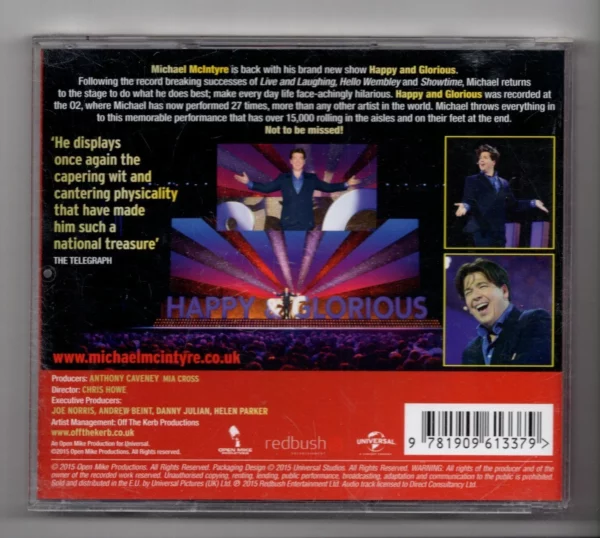 Happy & Glorious Michael McIntyre 2015 CD Top-quality Free UK shipping