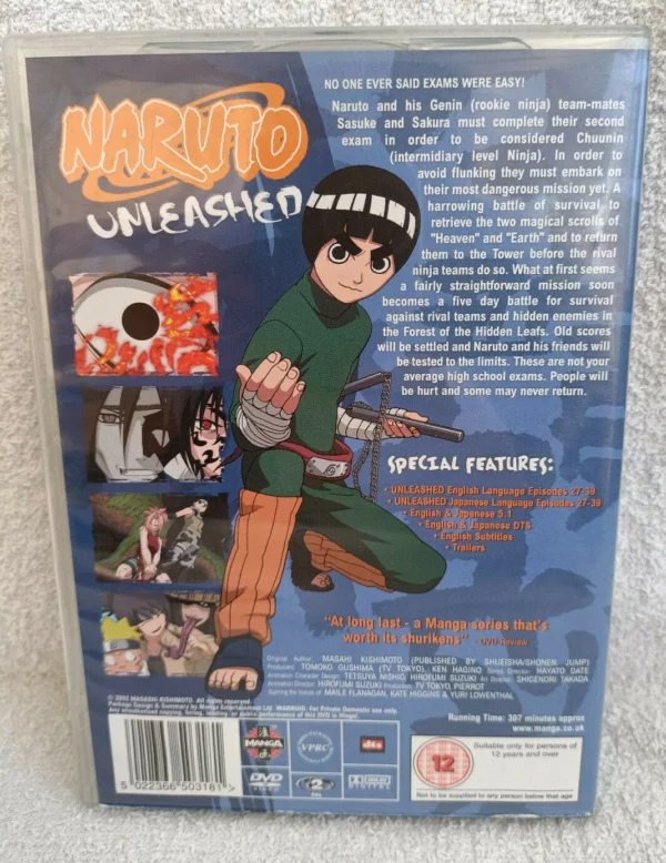 NARUTO UNLEASHED - SERIES 2 PART 1 2002 DVD Top-quality Free UK shipping