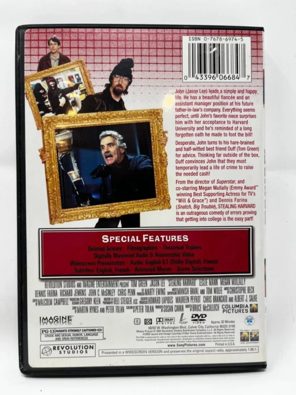 Stealing Harvard Tom Green 2003 DVD Top-quality Free UK shipping