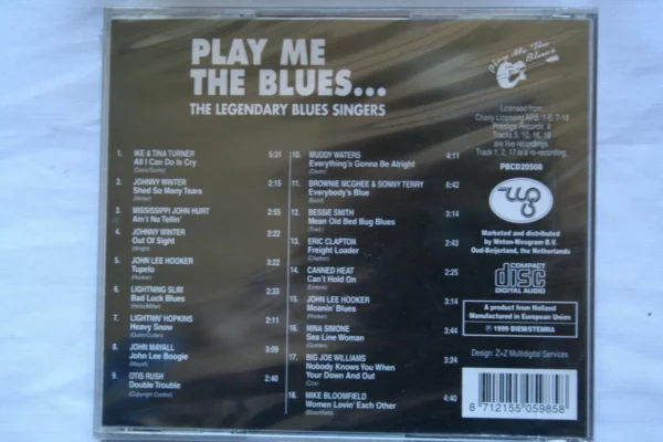 Play Me the Blues Vol.8 John Lee Hooker 1999 CD Top-quality Free UK shipping