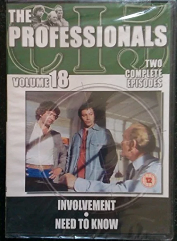 THE PROFESSIONALS VOLUME 18 INVOLVEMENT/NEED TO KNOW 1977 DVD Top-quality