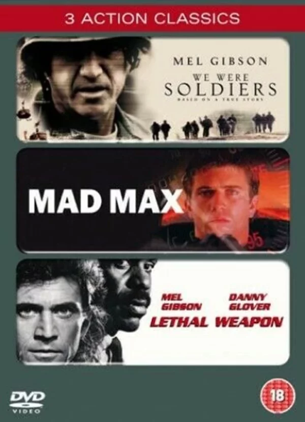 Lethal Weapon/Mad Max/We Were Soldiers Mel Gibson 2004 DVD Top-quality