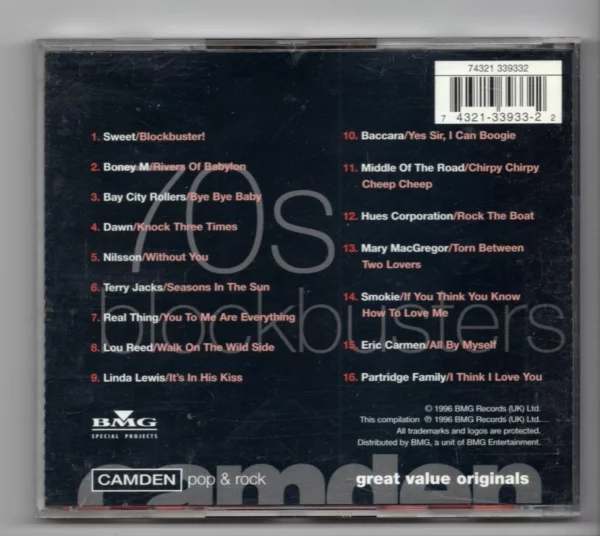 70's Blockbusters Various 1996 CD Top-quality Free UK shipping