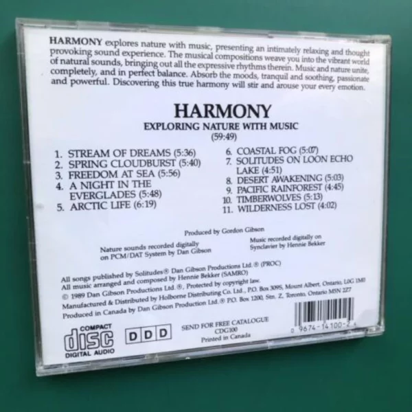 Harmony - Exploring Nature With Music Dan Gibson 1989 CD Top-quality