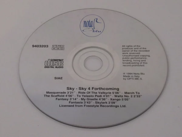 4-Forthcoming Sky 1994 CD Top-quality Free UK shipping