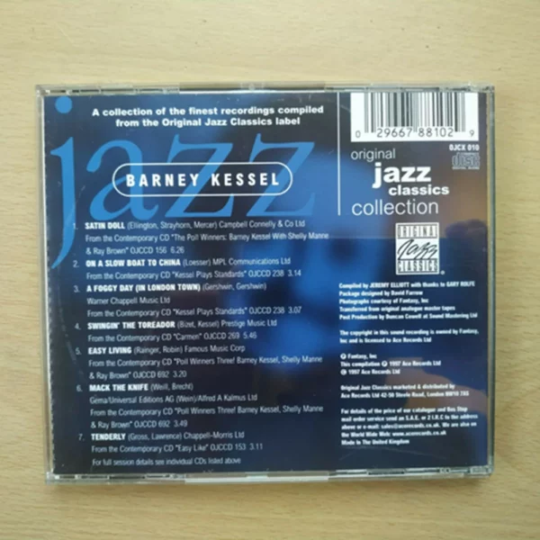 Original Jazz Classics Barney Kessel 1997 CD Top-quality Free UK shipping